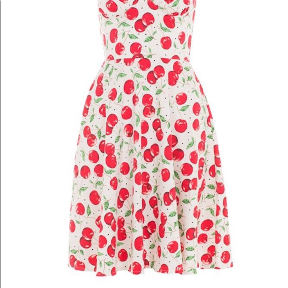 ❌SOLD❌🌺Voodoo Vixen Cherry Print Swing Dress - Picture 4 of 7
